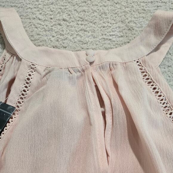 NWT Torrid Gauze Goddess Neck Tank Top Sz L High-low Peach Summer Gauzy - Picture 8 of 12